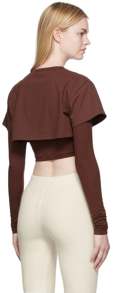 商品Jacquemus|Brown ‘Le Double’ T-Shirt,价格¥386,第3张图片详细描述
