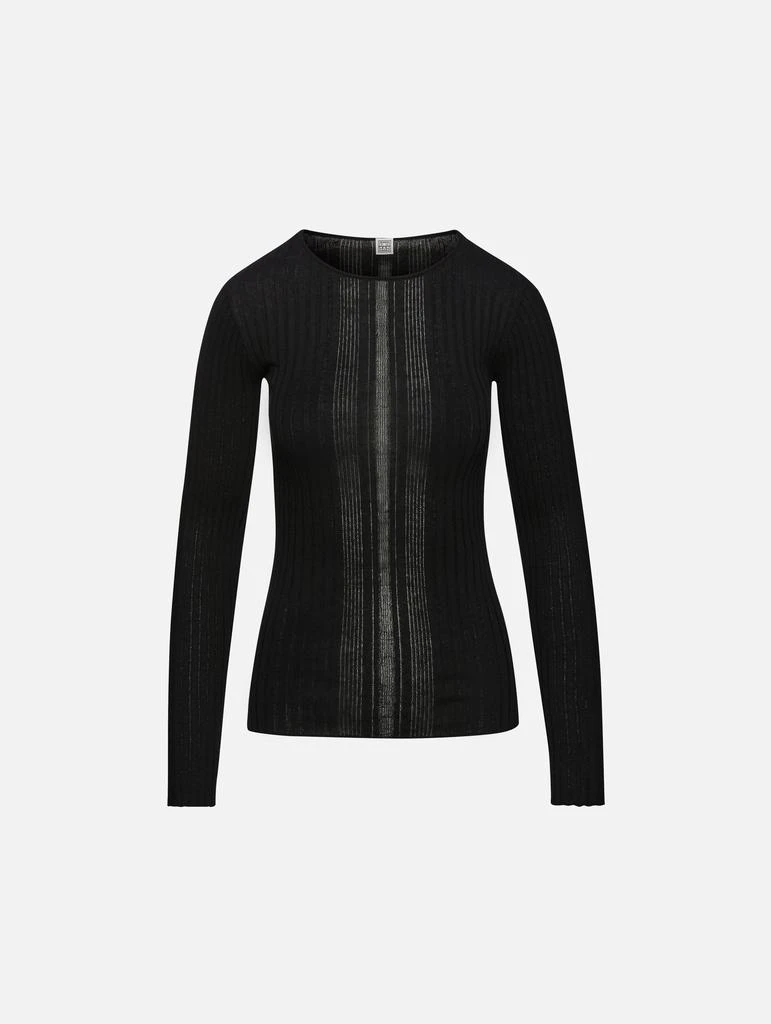 商品Totême|Irregular Rib Knit Top,价格¥611,第5张图片详细描述