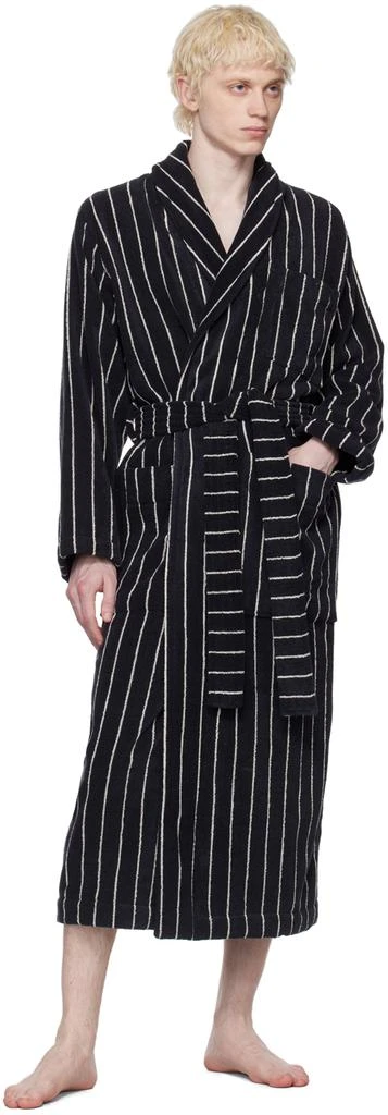 商品Tekla|Black Classic Bathrobe,价格¥1172,第4张图片详细描述