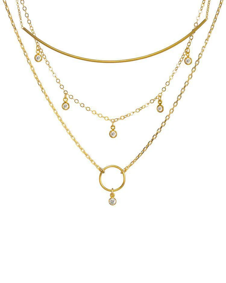 商品Dogeared|Perfect Layers Necklaces, Set of 3,价格¥664,第2张图片详细描述