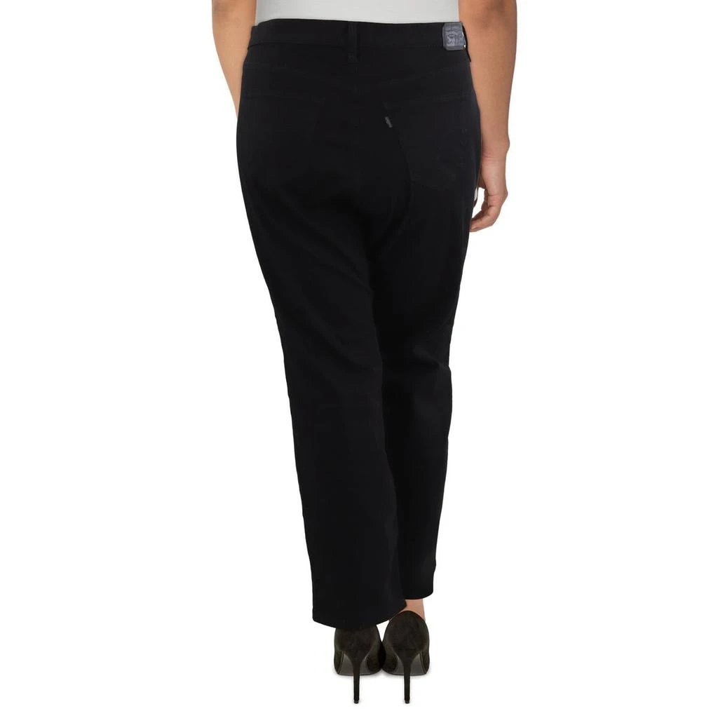 商品Levi's|Plus Womens Solid Denim Straight Leg Jeans,价格¥456,第2张图片详细描述