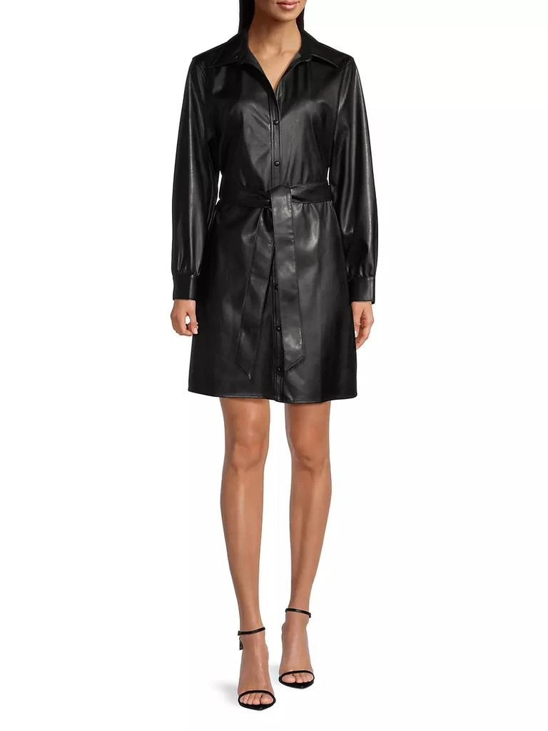 商品NIC+ZOE|Faux Leather Trench Dress,价格¥1859,第2张图片详细描述