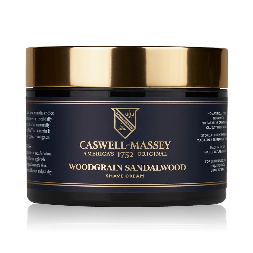 Caswell Massey Heritage Woodgrain Sandalwood Shave Cream, 8-oz. 1