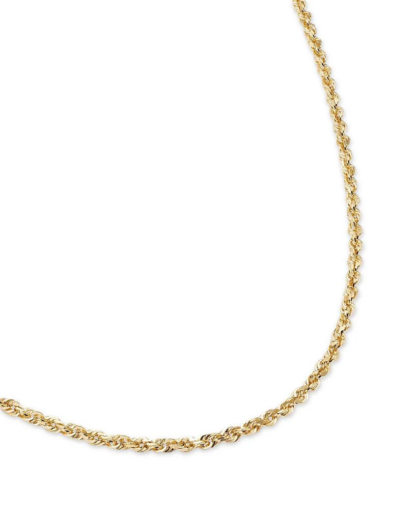 商品Bloomingdale's Fine Collection|Glitter Rope Chain Necklace in 14K Yellow Gold, 2.0-2.1mm - Exclusive,价格¥4459,第3张图片详细描述