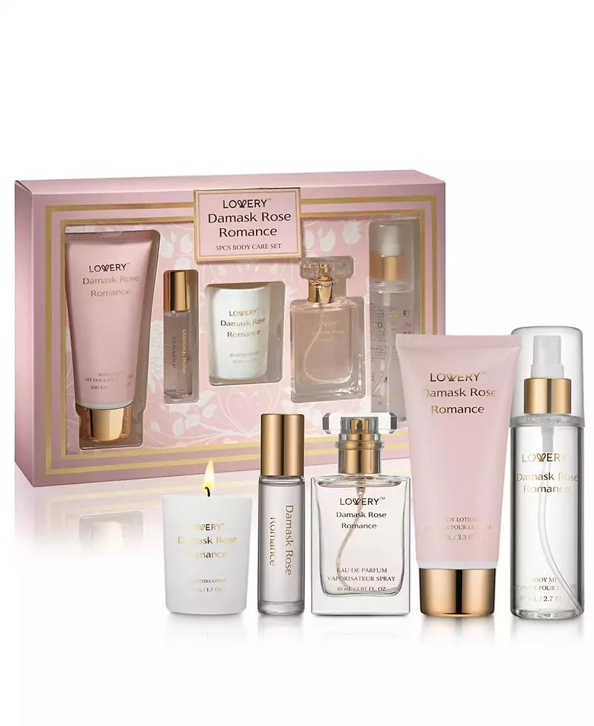 商品Lovery|5-Pc. Damask Rose Romance Body Care Set,价格¥348,第1张图片