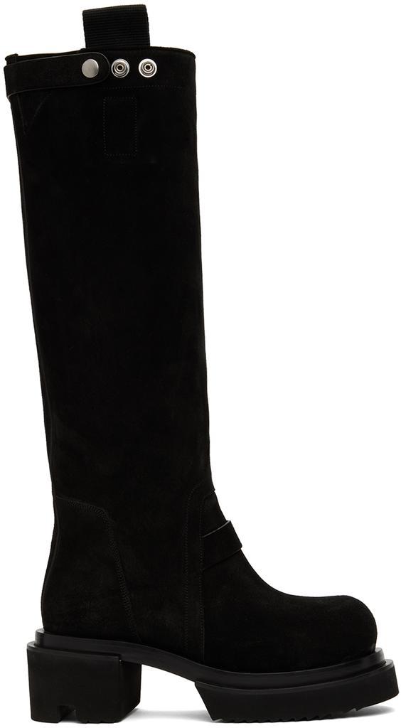 商品Rick Owens|Black Pull On Bogun Boots,价格¥9873,第1张图片