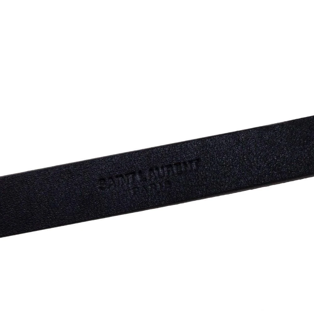 商品[二手商品] Yves Saint Laurent|Saint Laurent Black Leather Buckle Slim Belt 85CM,价格¥1516,第5张图片详细描述