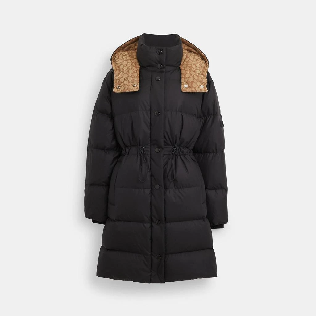 商品Coach|Coach Outlet Signature Mid Down Puffer,价格¥2088,第1张图片