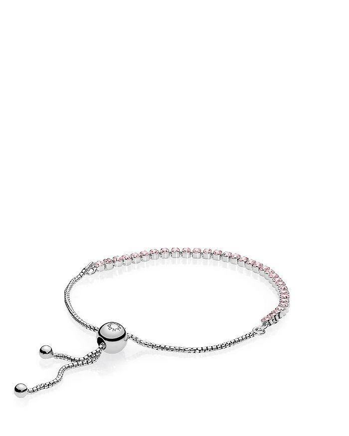 商品PANDORA|Sterling Silver & Cubic Zirconia Sparkling Strand Bracelet,价格¥557,第2张图片详细描述