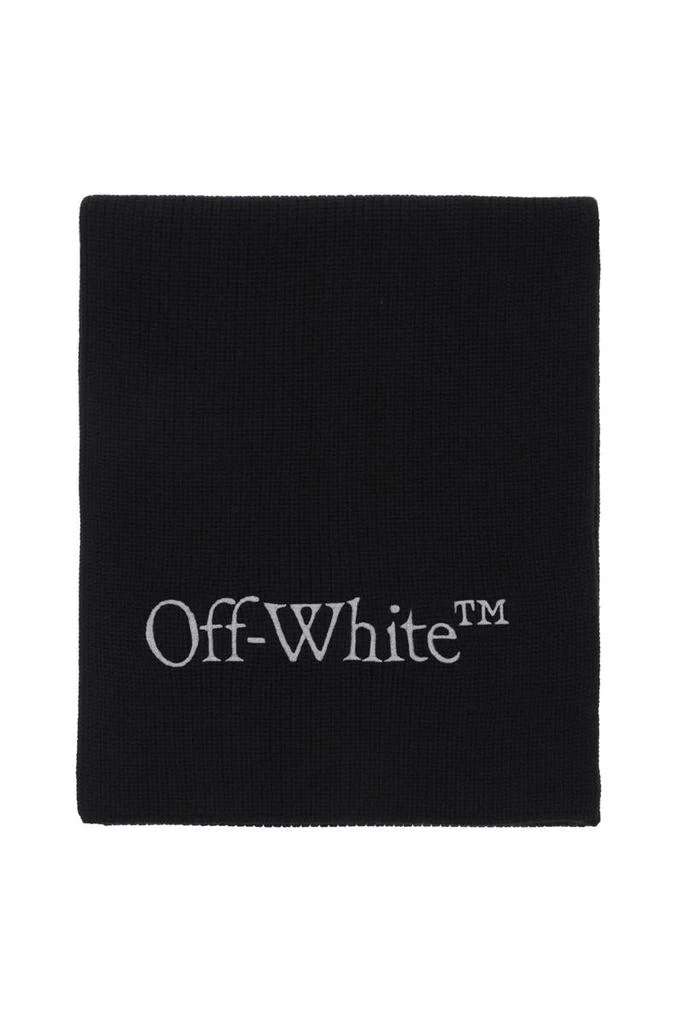 商品Off-White|Off-white wool scarf with logo embroidery,价格¥1994,第1张图片