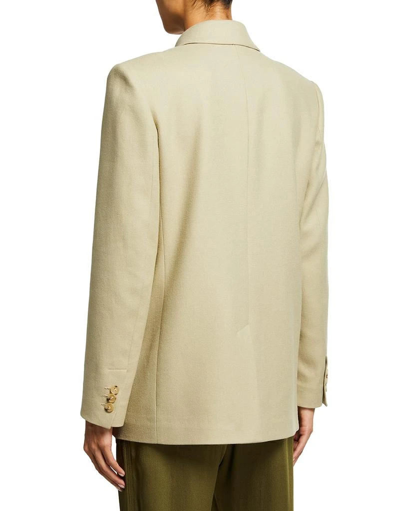 商品Vince|Double-Breasted Flannel Blazer,价格¥1702,第3张图片详细描述
