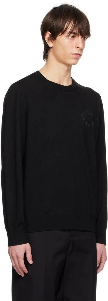 商品Burberry|Black Oak Leaf Crest Sweater,价格¥6347,第2张图片详细描述