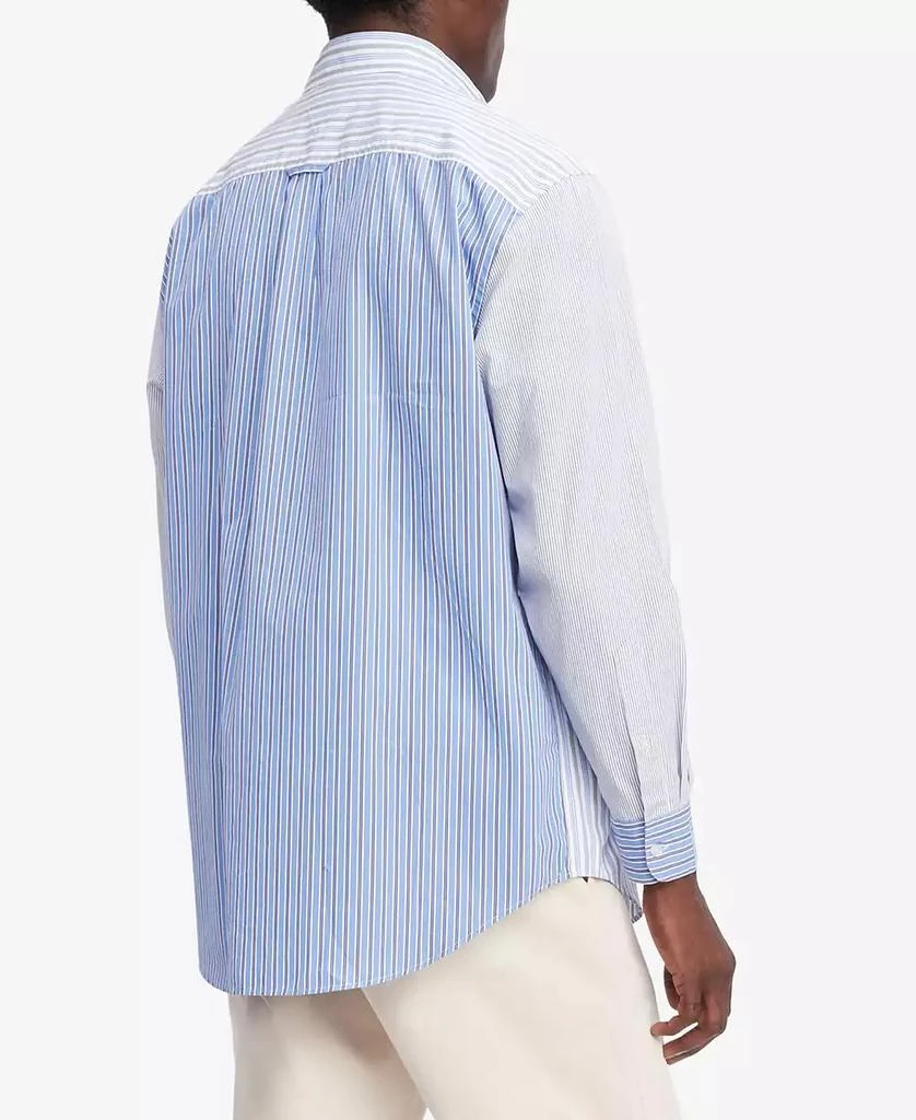 商品Tommy Hilfiger|Men's Regular-Fit Block Stripe Cotton Poplin Shirt,价格¥226,第2张图片详细描述