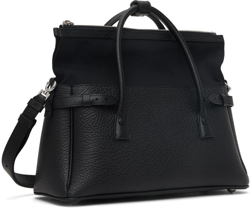24PF new/Maison Margiela 5ACマイクロレザートート Bag Black 24PF new/Maison Margiela 5ACマイクロレザートート Bag Black