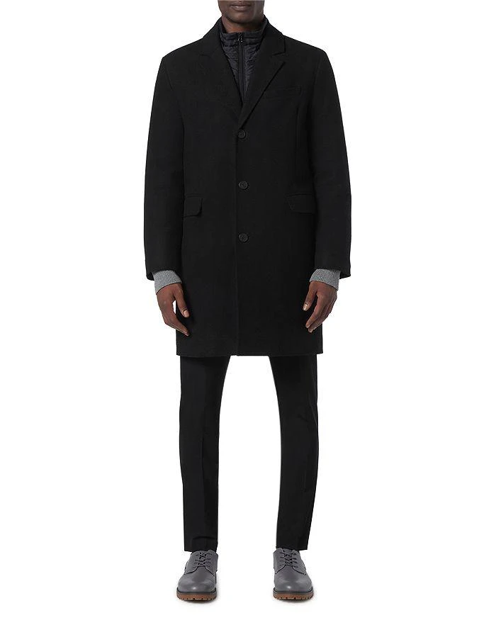 商品Andrew Marc|Sheffield Slim Fit Single Breasted Overcoat,价格¥1834,第1张图片详细描述