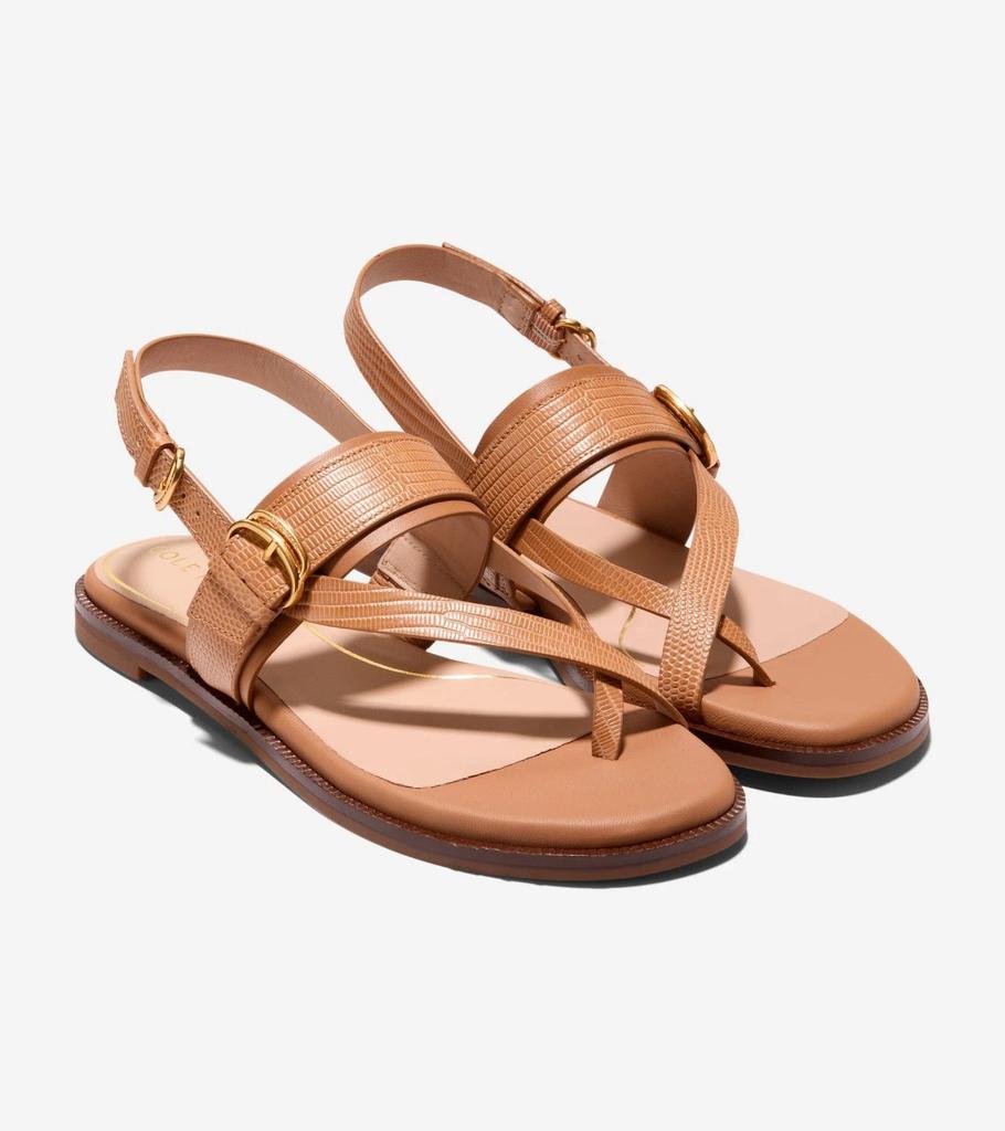 Anica Lux Damen-Zehentrenner-Sandalen mit Schnalle W30980 aus braunem Leder, VER1125 image 2