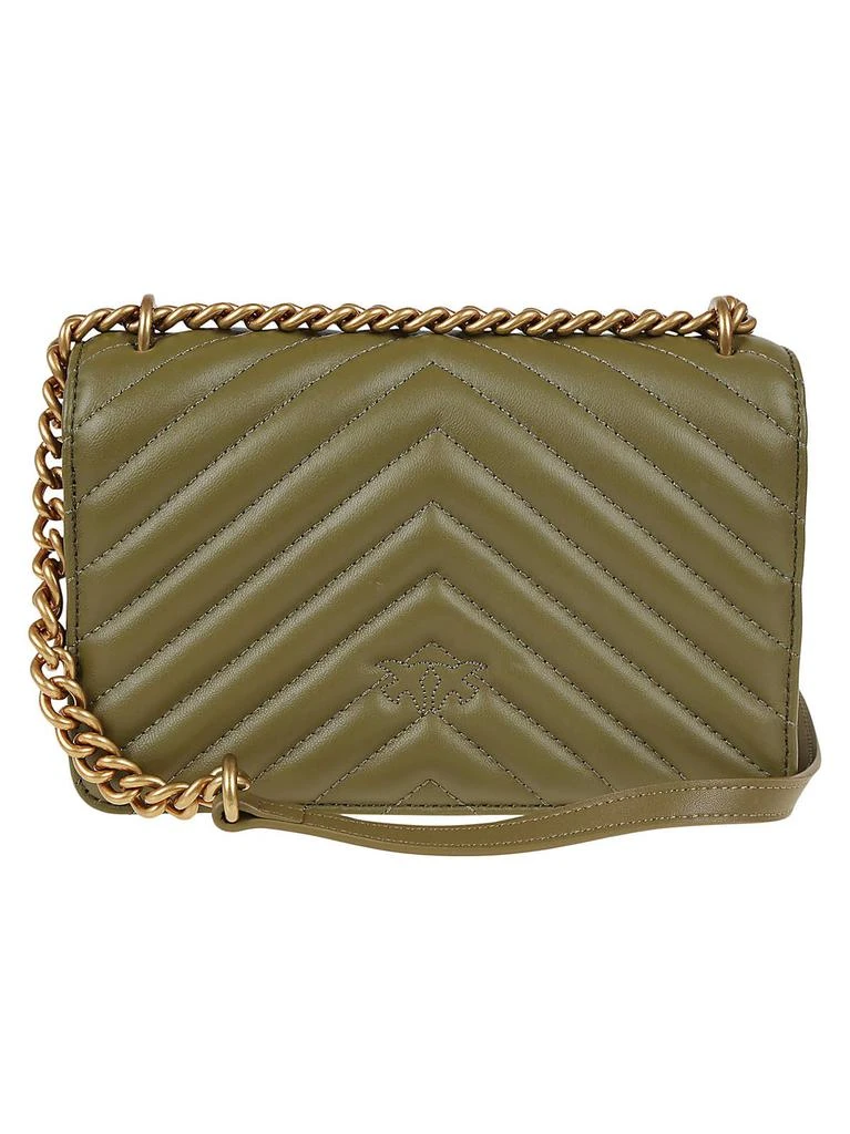 商品PINKO|Pinko Lovebird Quilted Chain-Linked Crossbody Bag,价格¥1916,第2张图片详细描述