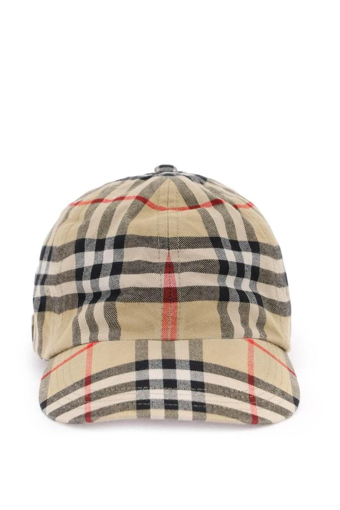 商品Burberry|Check cotton baseball cap,价格¥1683,第1张图片