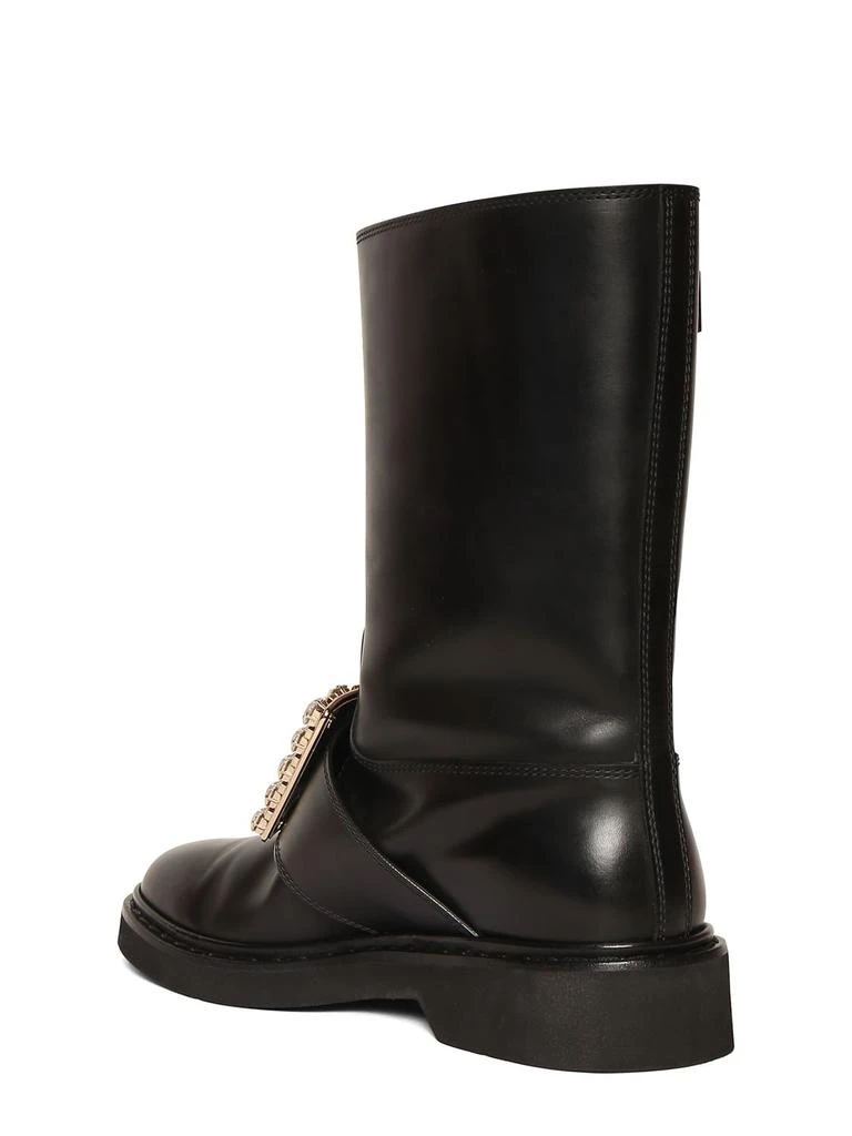 商品Roger Vivier|20mm Viv Rangers Leather Ankle Boots,价格¥19540,第3张图片详细描述