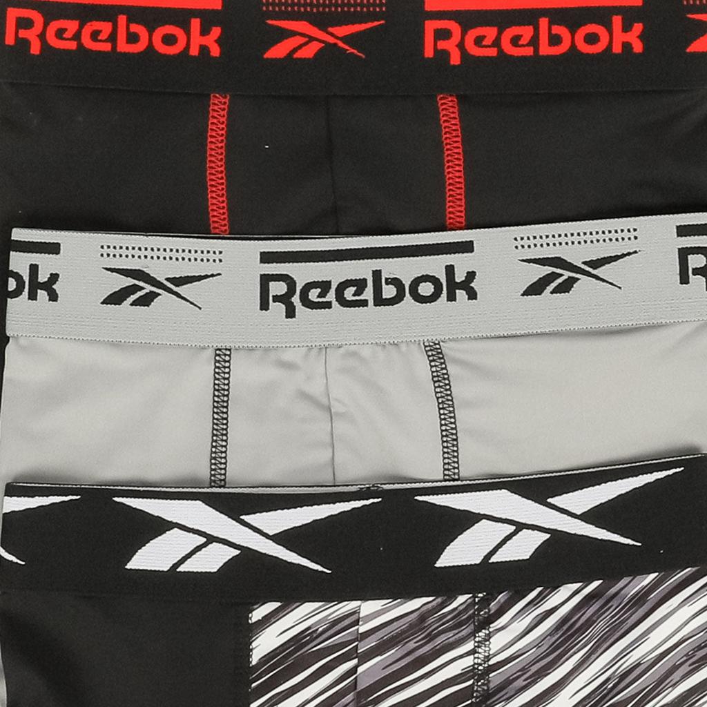 Reebok Boy's 3 Pack Long Leg Boxer Briefs商品第9张图片规格展示