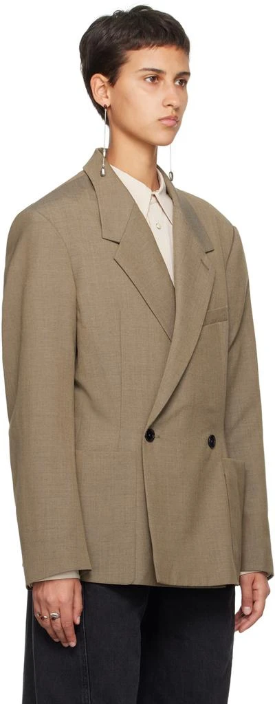 商品Lemaire|Beige Soft Tailored Blazer,价格¥9242,第2张图片详细描述