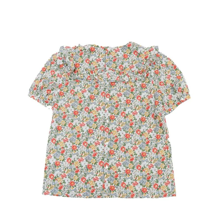 商品Bonpoint|Girls Floral Print Ruffle-Trim Blouse,价格¥527,第2张图片详细描述