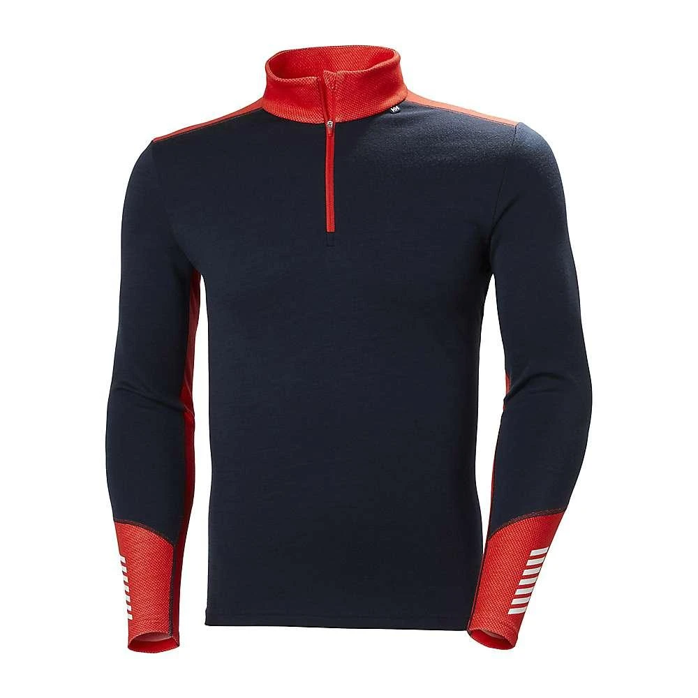 商品Helly Hansen|Helly Hansen Men's Lifa Merino Midweight 1/2 Zip Top,价格¥840,第2张图片详细描述