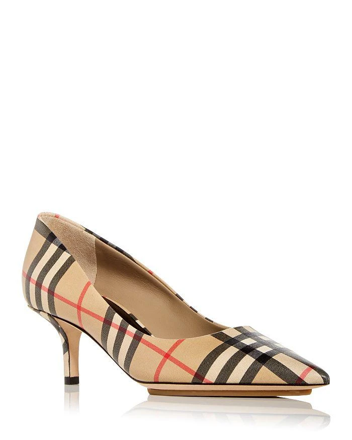 商品Burberry|Women's Aubri Kitten Heel Pumps,价格¥5783,第1张图片