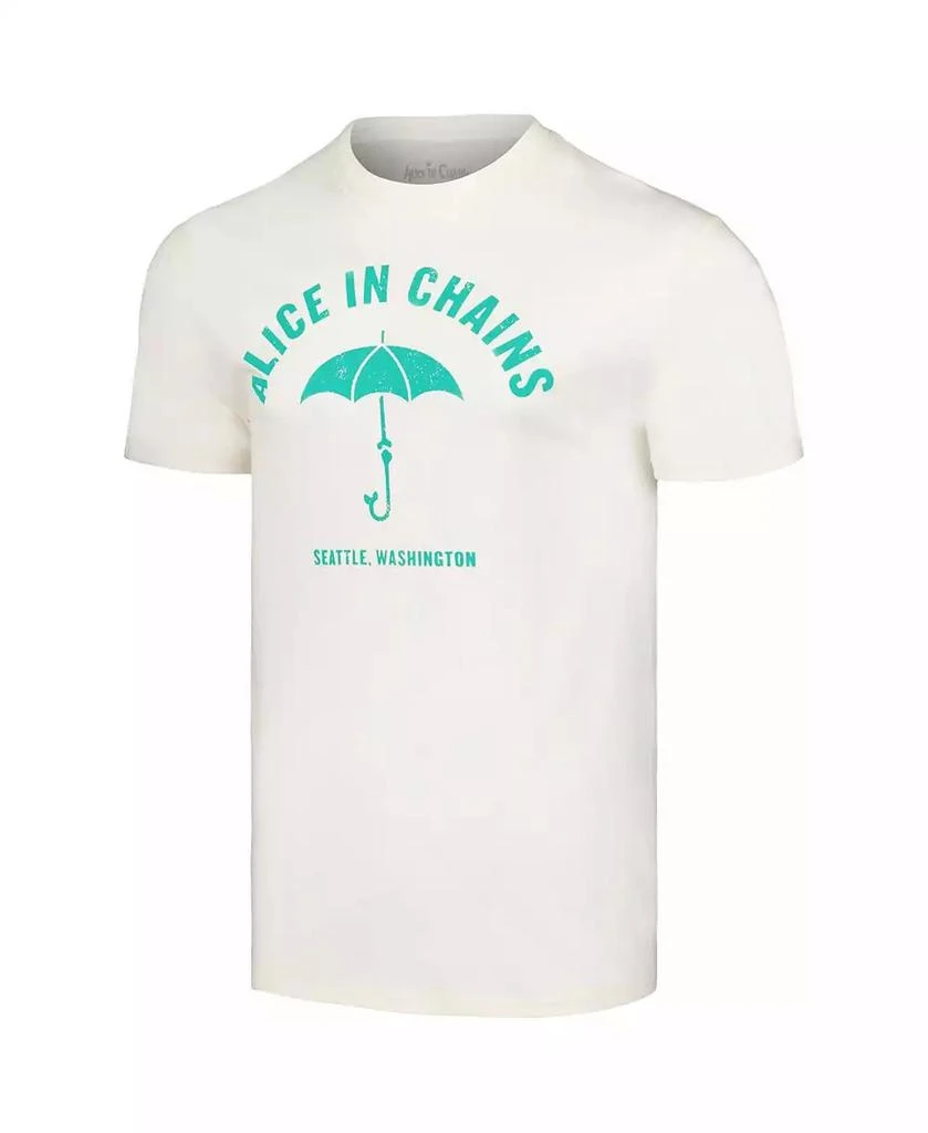 商品Manhead Merch|Men's Cream Alice in Chains Umbrella T-shirt,价格¥165,第3张图片详细描述