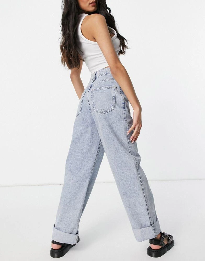 商品Topshop|Topshop oversized mom jeans in bleach,价格¥151,第2张图片详细描述