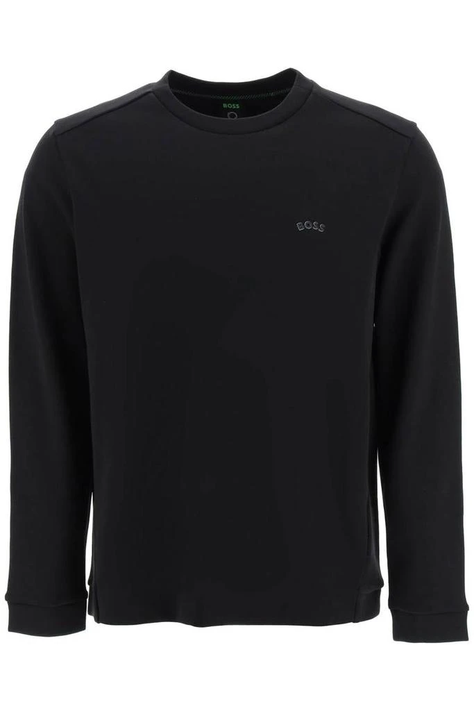 商品Hugo Boss|Boss 'salbo curved' interlock sweatshirt,价格¥712,第1张图片