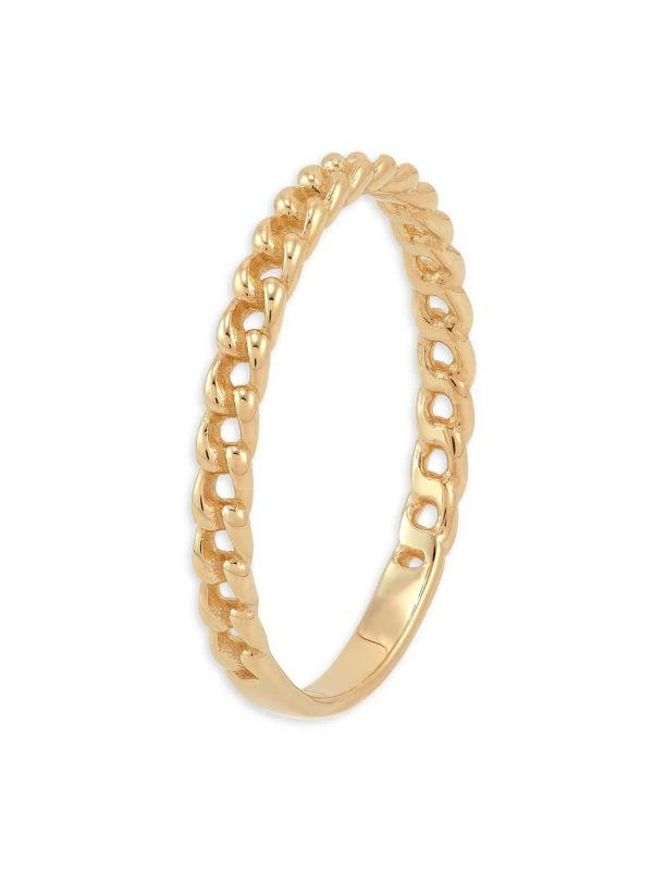 商品Saks Fifth Avenue|14K Yellow Gold Curb Chain Ring,价格¥1368,第3张图片详细描述
