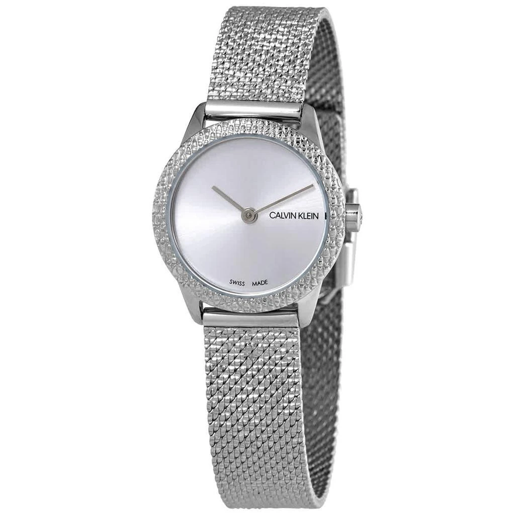 商品Calvin Klein|Calvin Klein Minimal Quartz Silver Dial Watch K3M23T26,价格¥447,第1张图片