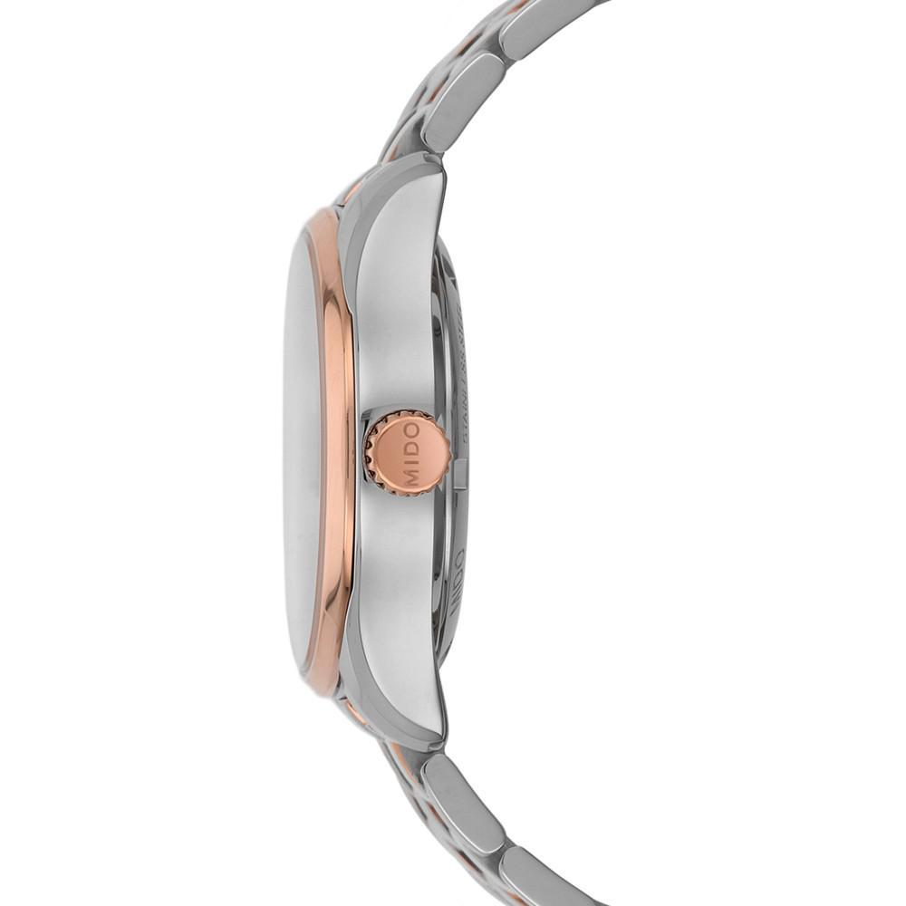 商品MIDO|Women's Swiss Automatic Belluna II Two-Tone Stainless Steel Bracelet Watch 33mm,价格¥7501,第4张图片详细描述