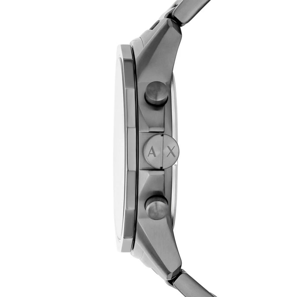 商品Armani Exchange|Men's Chronograph Gunmetal Stainless Steel Bracelet Watch,价格¥1657,第2张图片详细描述
