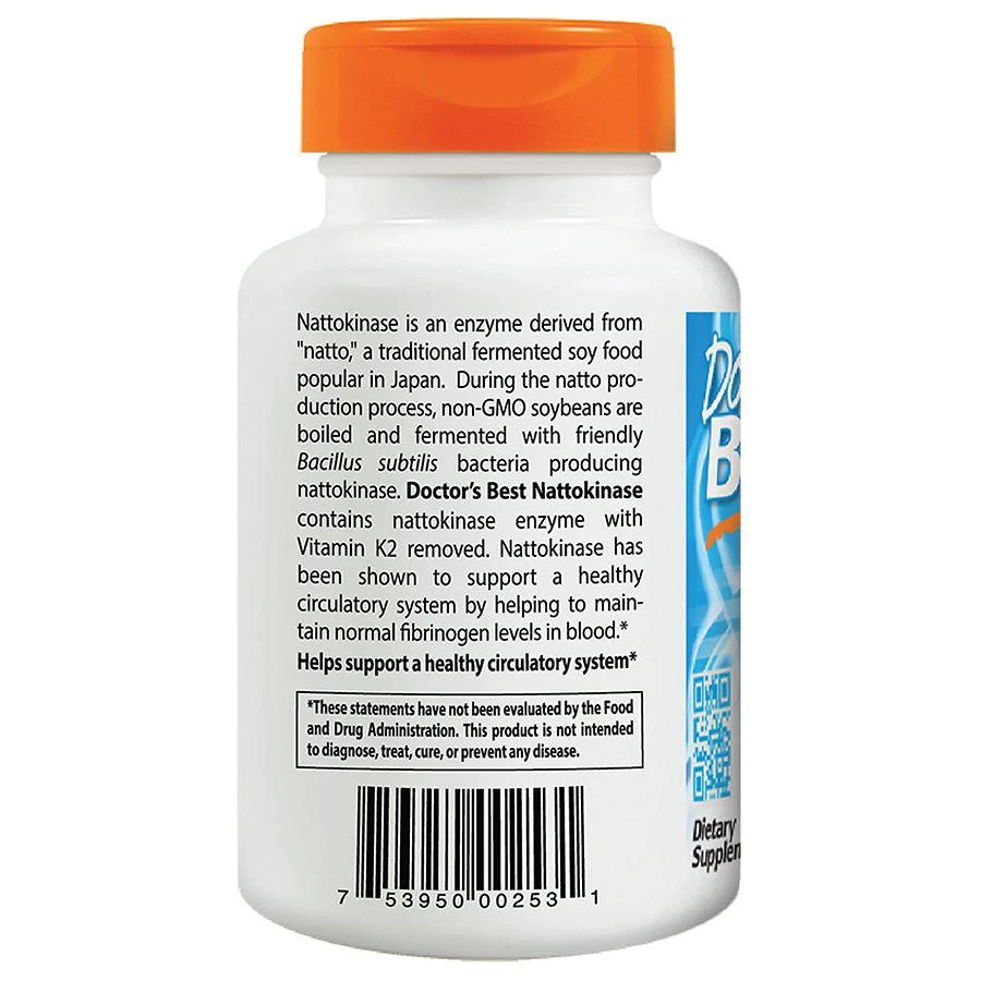 商品Doctor's Best|Nattokinase, Veggie Caps,价格¥275,第2张图片详细描述