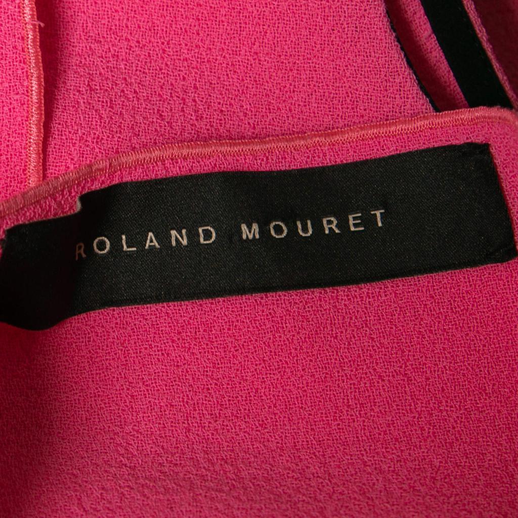 商品[二手商品] ROLAND MOURET|Roland Mouret Pink Crepe Asymmetrical Skirt Suit L,价格¥3139,第6张图片详细描述