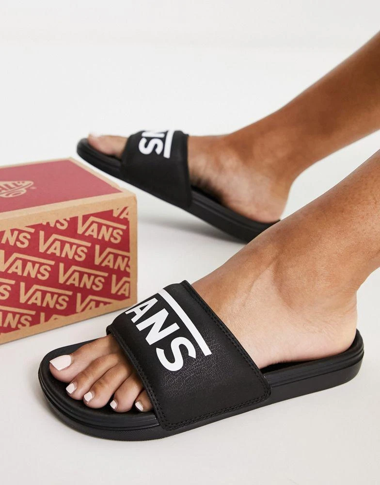 商品Vans|Vans La Costa sliders in black,价格¥283,第4张图片详细描述