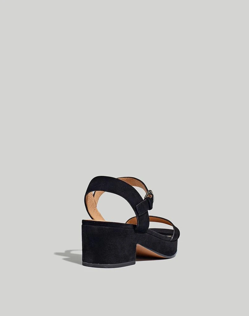 商品Madewell|The Lina Platform Sandal in Suede,价格¥932,第3张图片详细描述