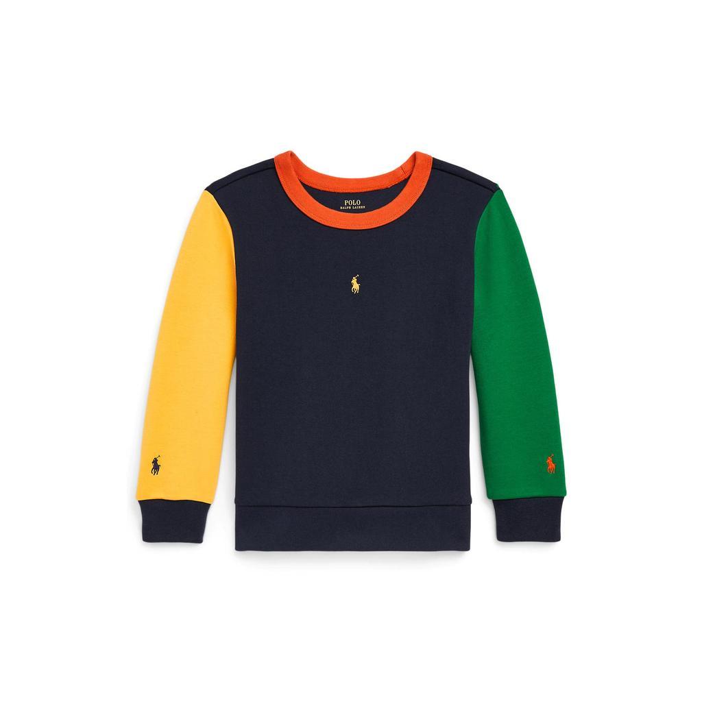 商品Ralph Lauren|Color-Blocked Double-Knit Sweatshirt (Little Kids),价格¥349,第1张图片