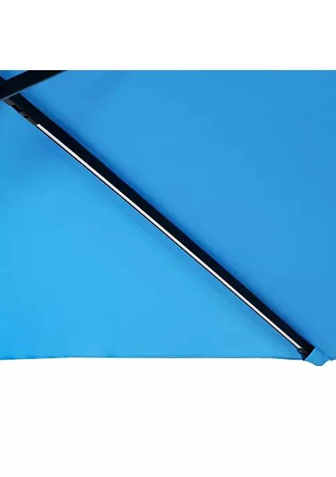 商品Sunnydaze Decor|Decor 9.5 Ft Solar Cantilever Offset Patio Umbrella   Azure,价格¥1410,第3张图片详细描述