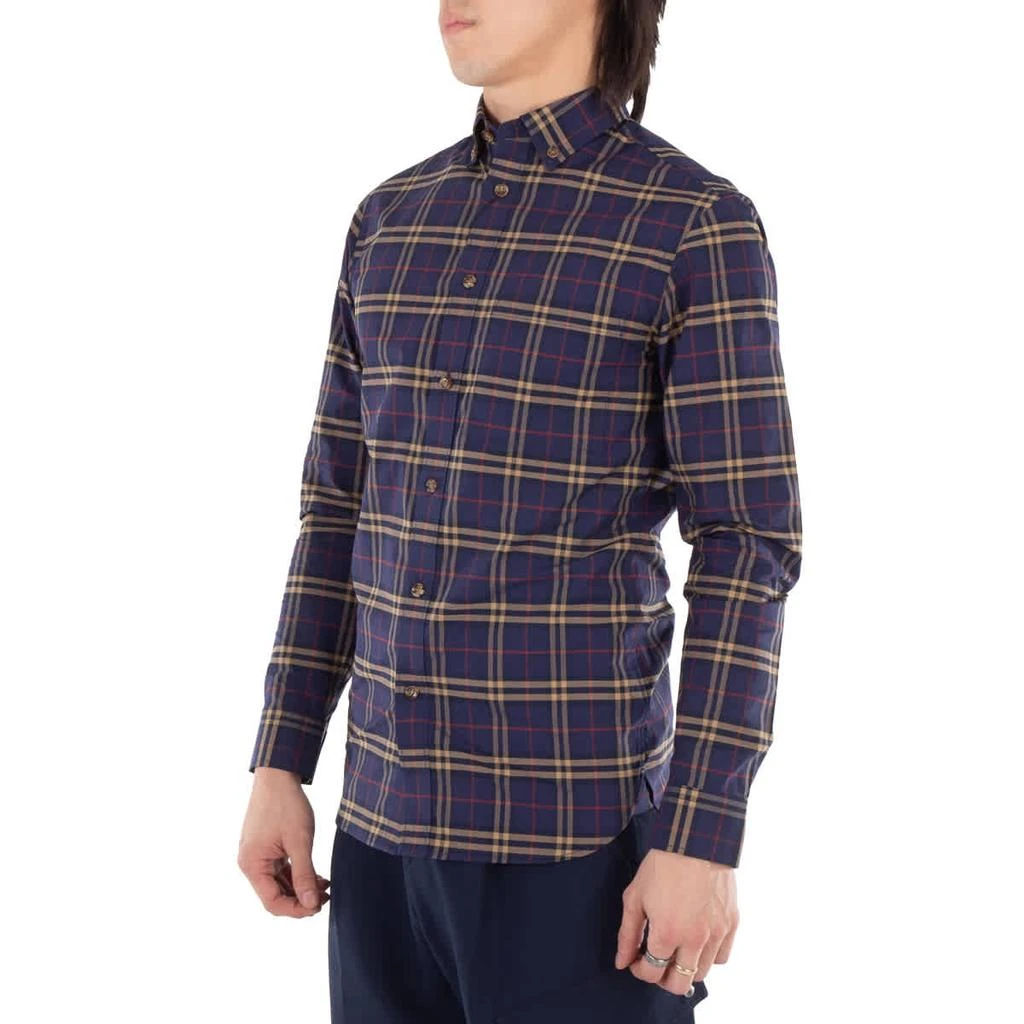 商品Burberry|Simpson Slim Fit Check Stretch Cotton Shirt, Size X-Small,价格¥1820,第2张图片详细描述