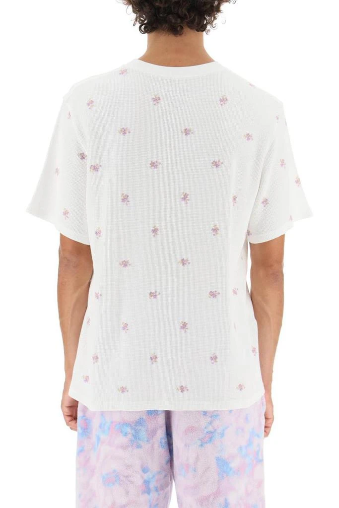 商品Martine Rose|Martine rose waffled jersey t-shirt with floral print,价格¥1253,第3张图片详细描述