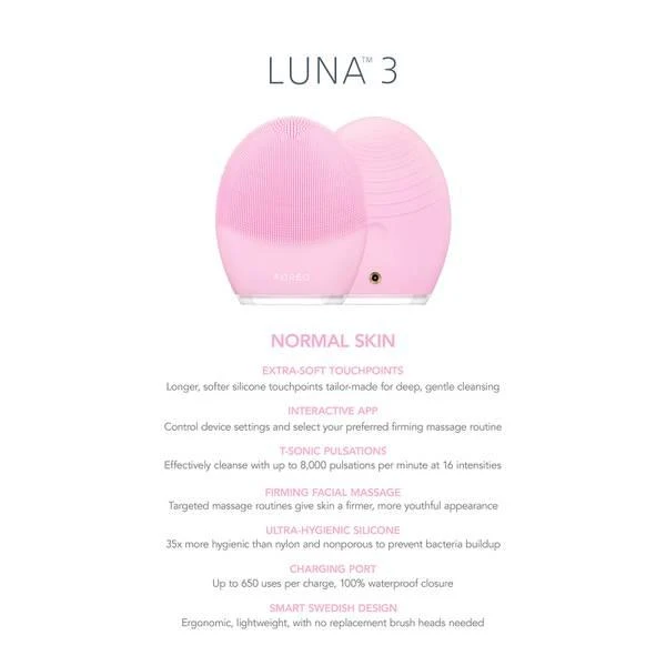商品Foreo|FOREO LUNA™ 3 for Normal Skin,价格¥1776,第4张图片详细描述