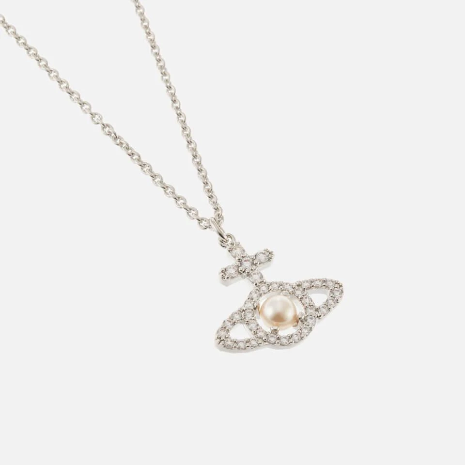 商品Vivienne Westwood|Vivienne Westwood Olympia Pearl And Crystal Platinum Necklace,价格¥916,第3张图片详细描述