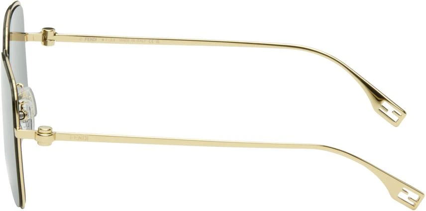 商品Fendi|Gold Baguette Sunglasses,价格¥2812,第3张图片详细描述