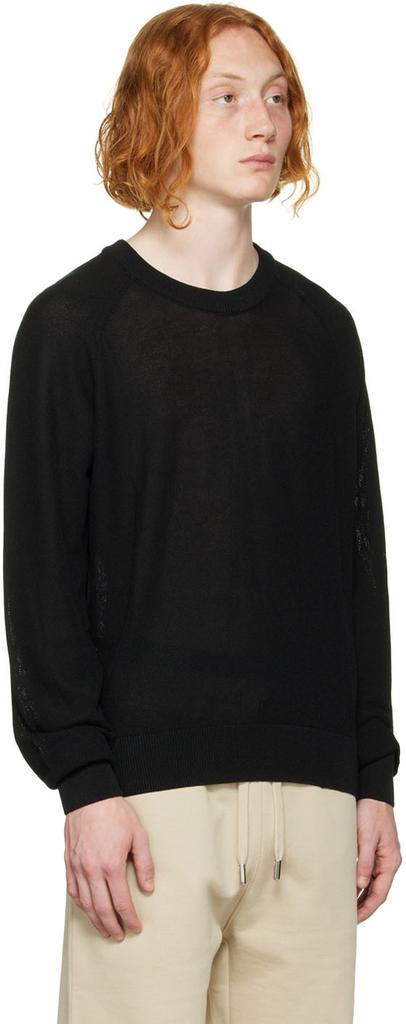Black Cotton Sweater商品第2张图片规格展示
