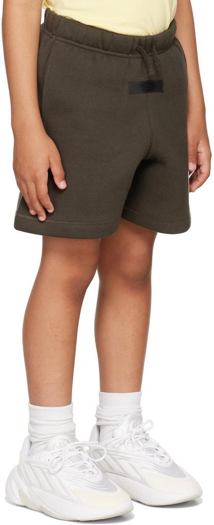 商品Essentials|Kids Gray '1977' Shorts,价格¥259,第4张图片详细描述