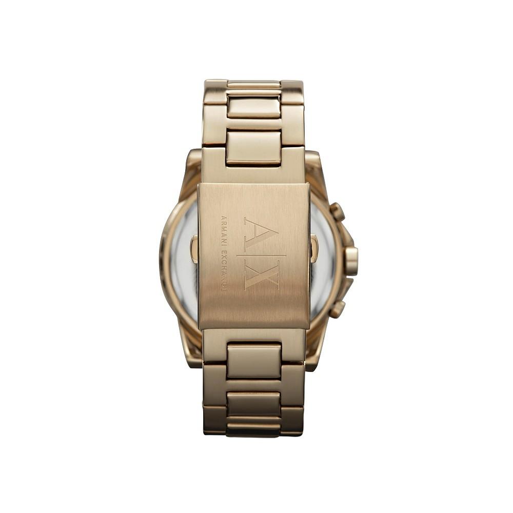 AX Men's Gold-Tone Stainless Steel Bracelet Watch 45mm商品第3张图片规格展示