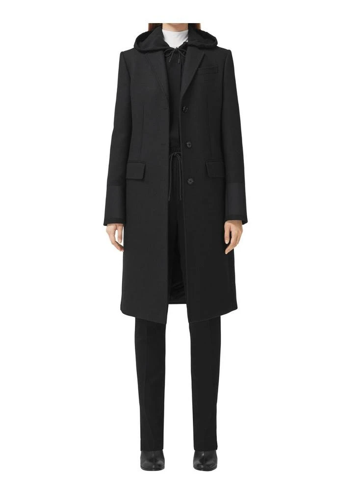 商品Burberry|Cuff detail camel hair wool tailored coat,价格¥27716,第4张图片详细描述